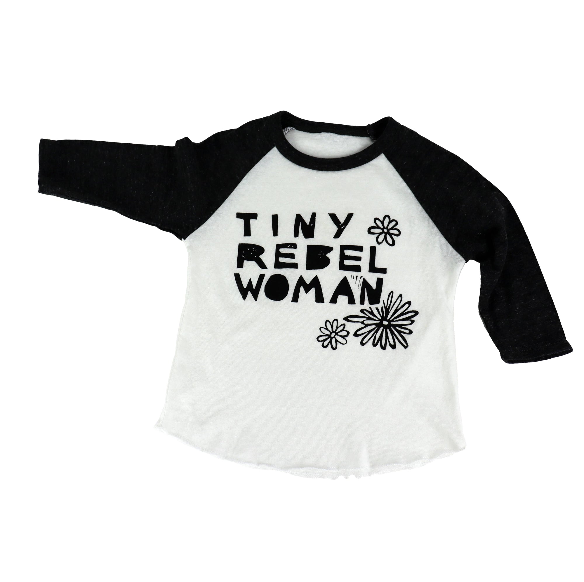 Tiny Rebel Woman Kid's Baseball Tee