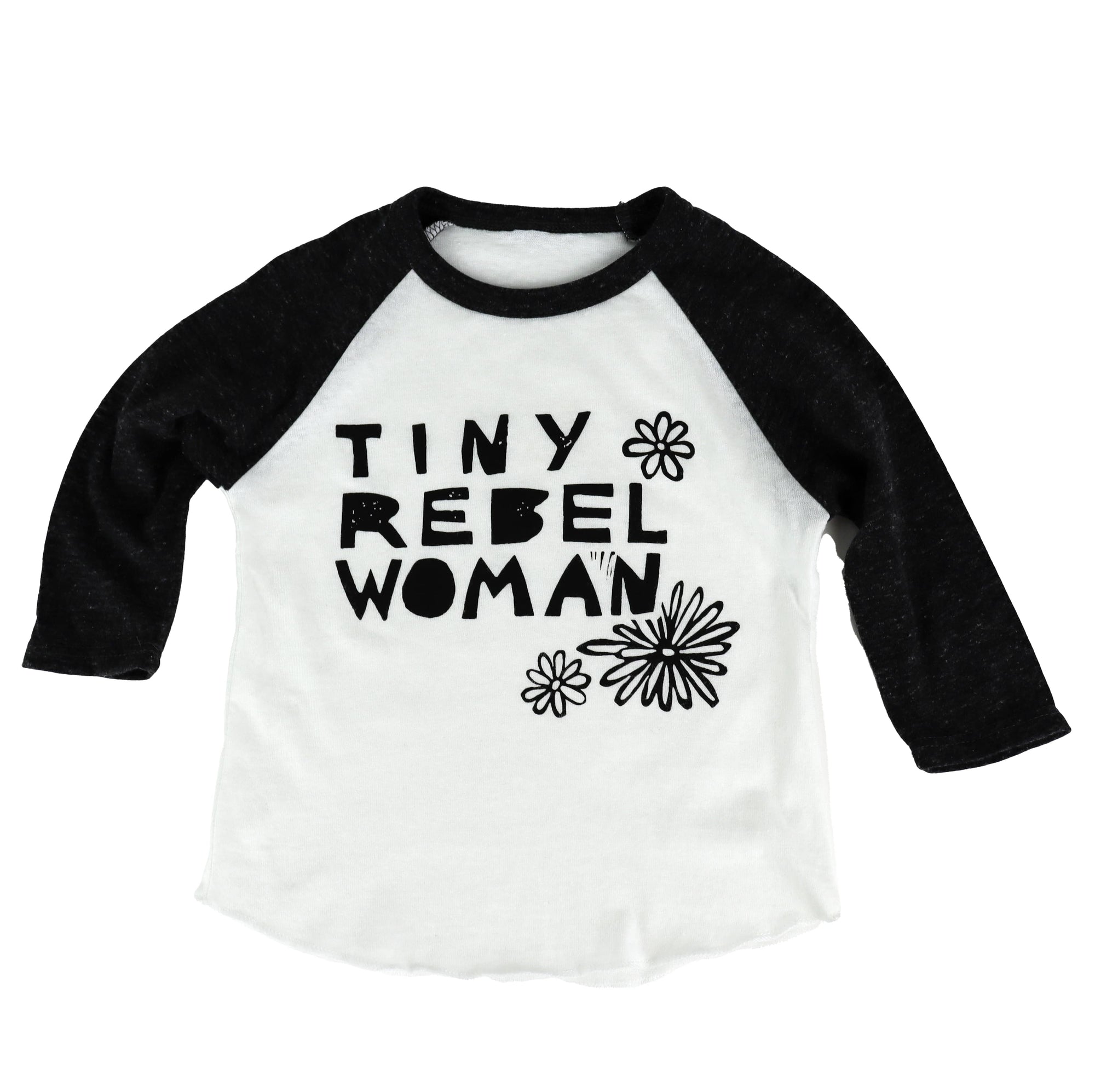 Tiny Rebel Woman Kid's Baseball Tee