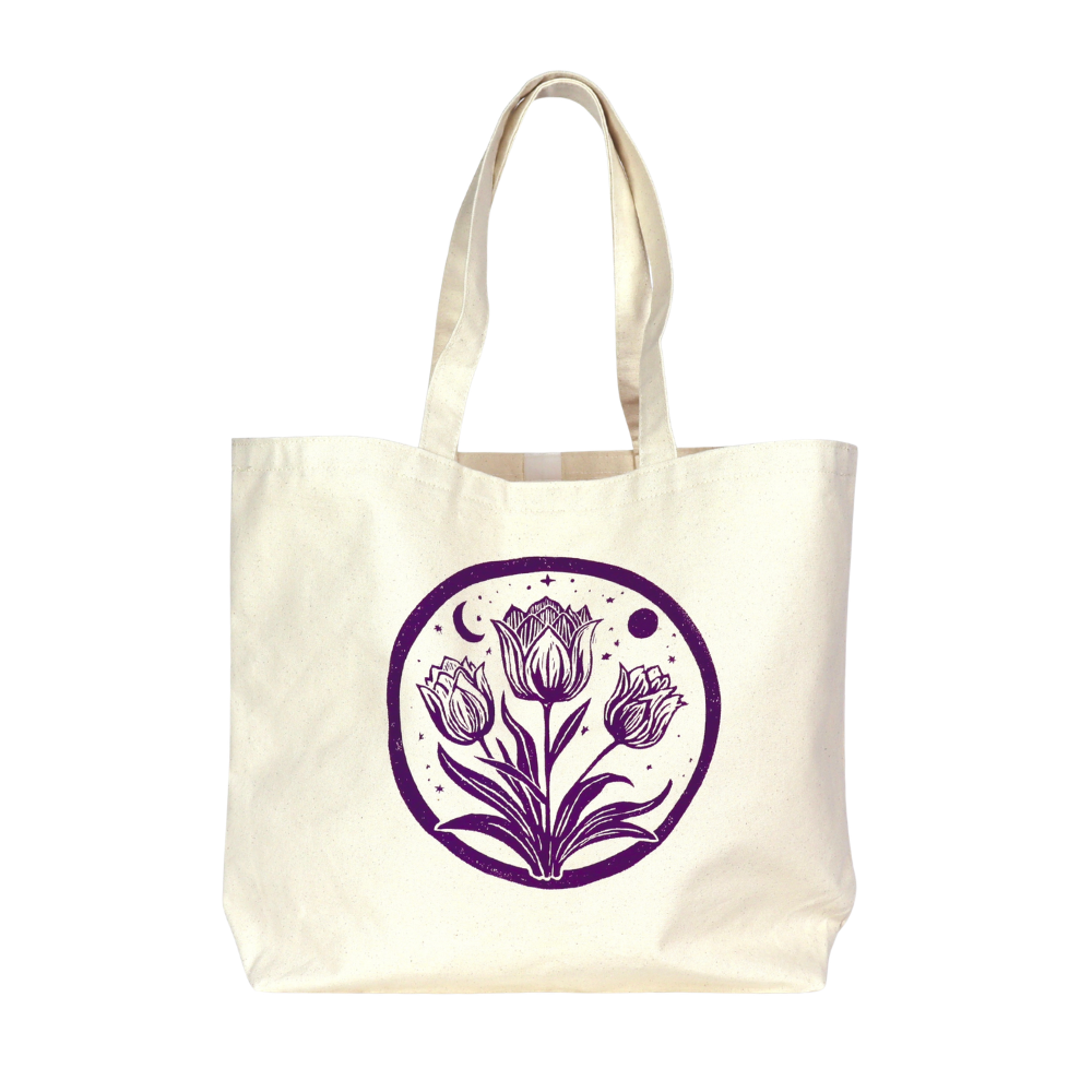 Tulip Moon Large Tote Bag