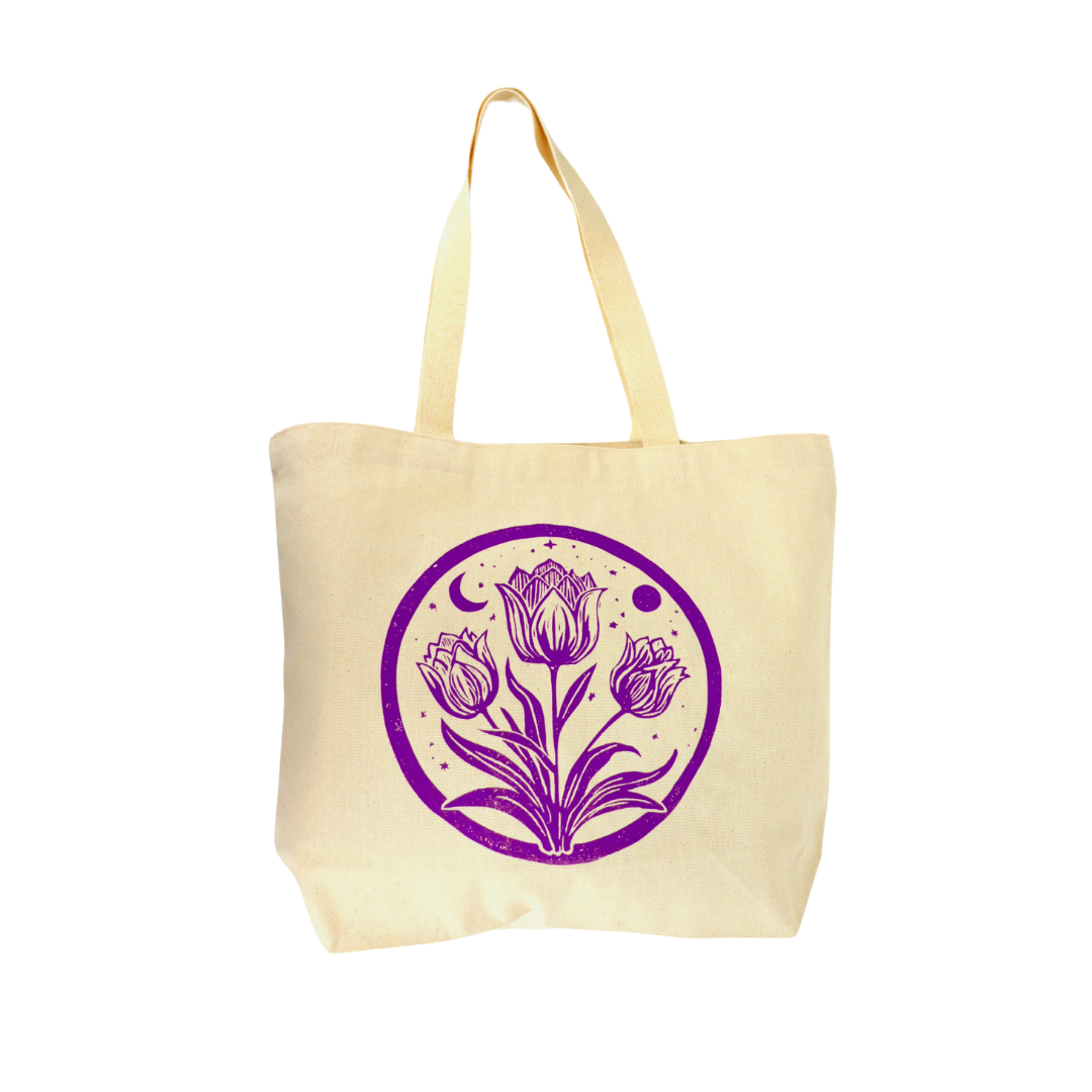 Tulip Moon Tote Bag