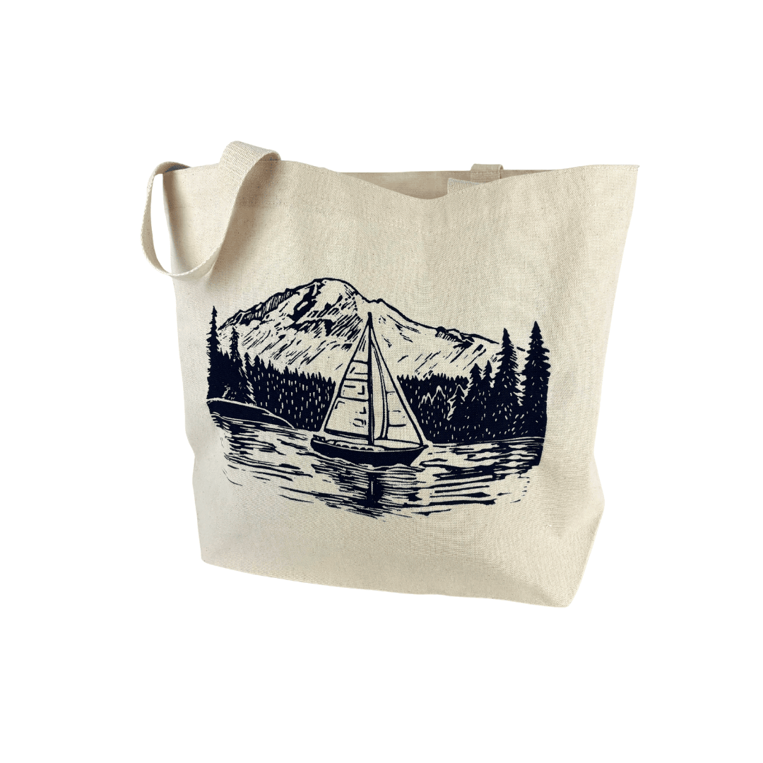 PNW Sailboat Tote Bag