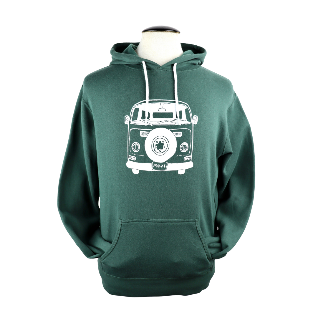 Van Unisex Pullover Hoodie in Pine