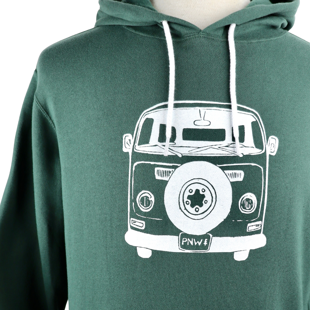 Van Unisex Pullover Hoodie in Pine