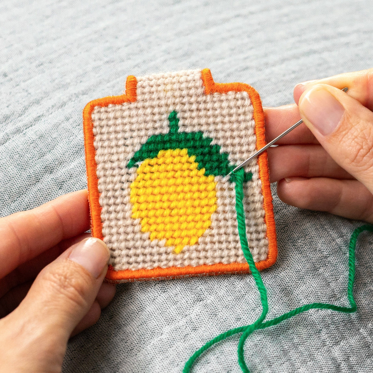 Needlepoint Keychain Kits by Lucky Feather