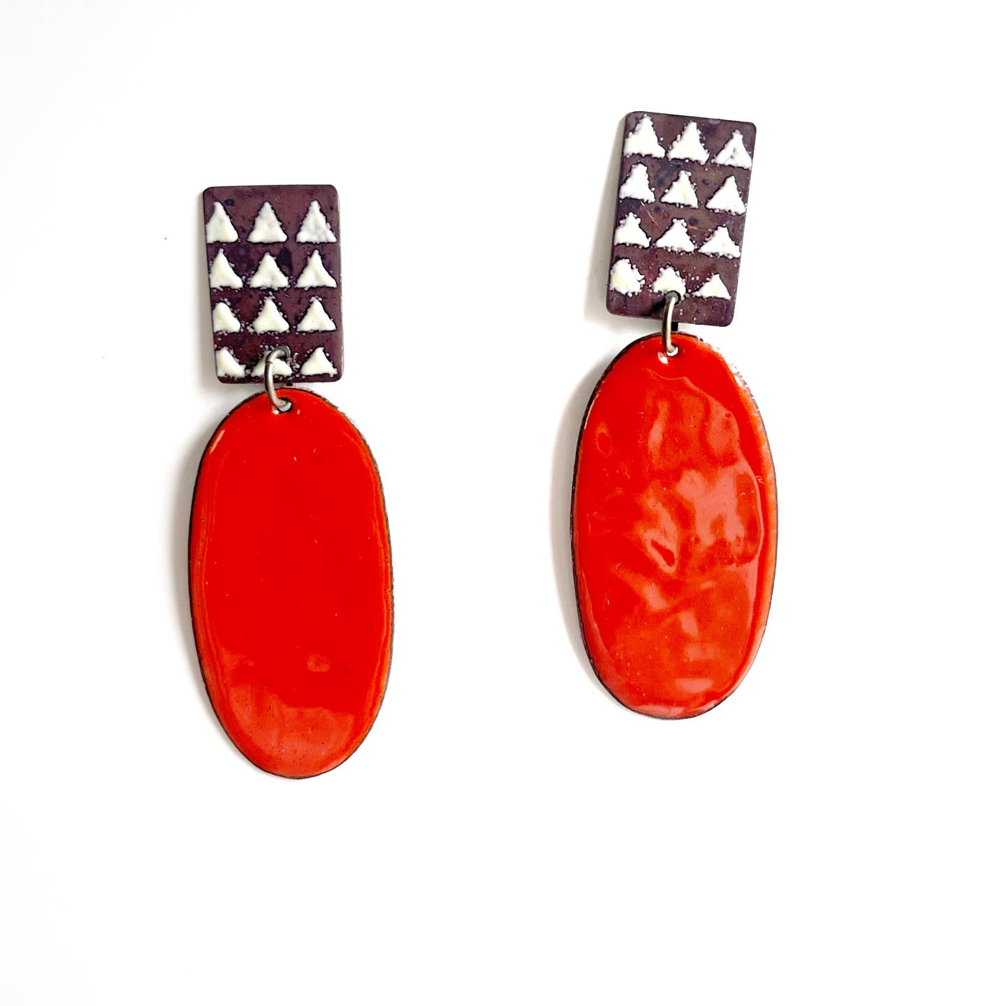 Colorful Enamel Earrings