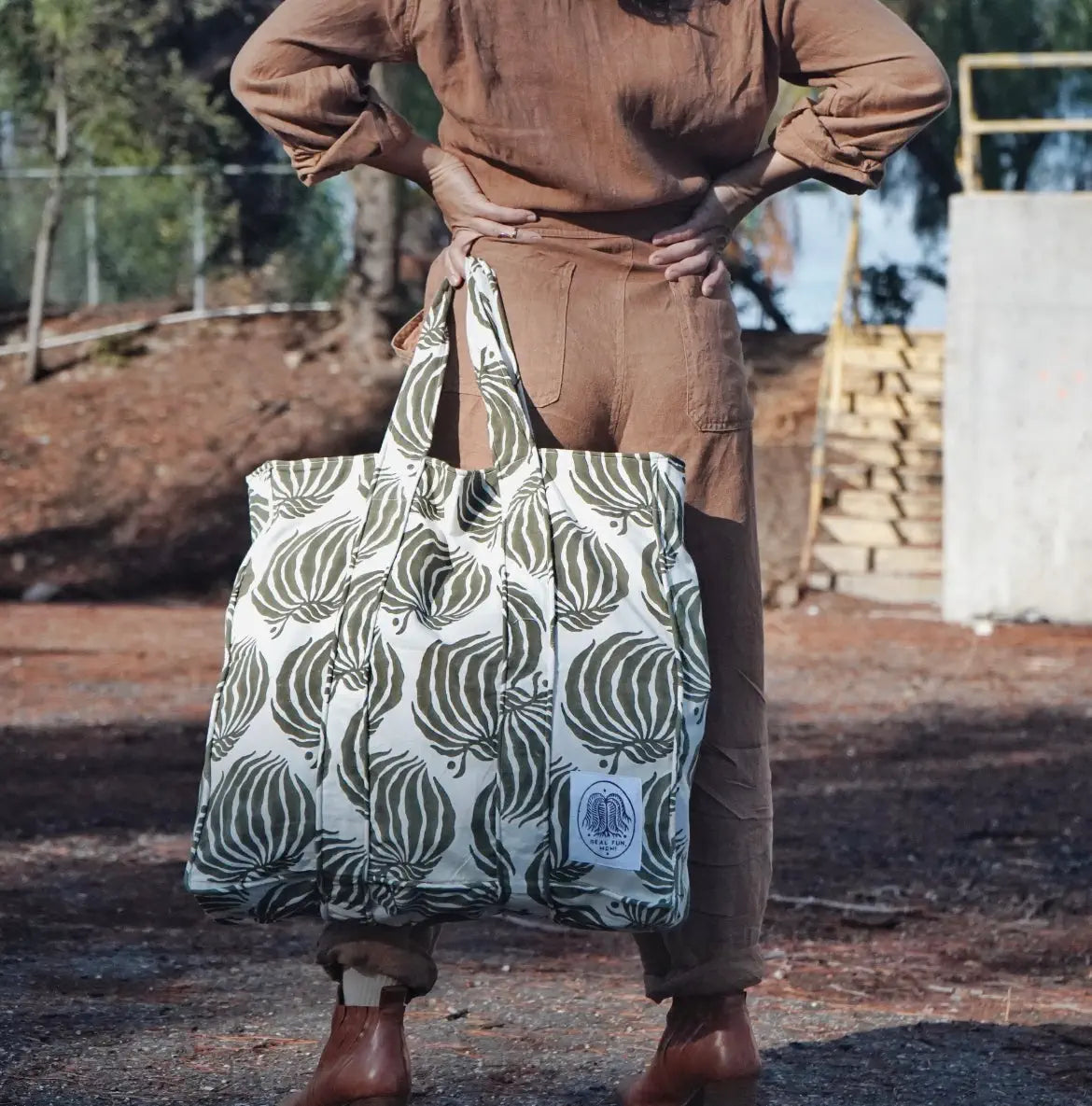 Hand Printed Cotton Bag