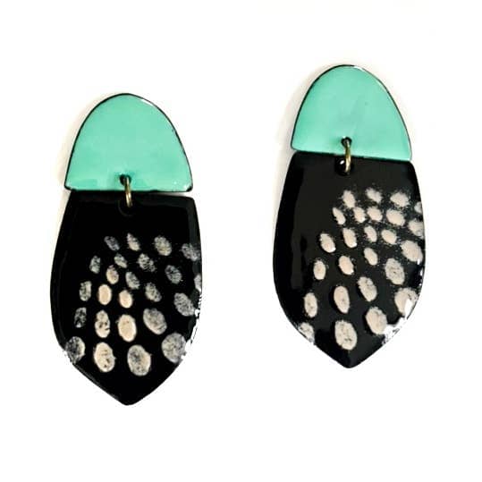 Colorful Enamel Earrings