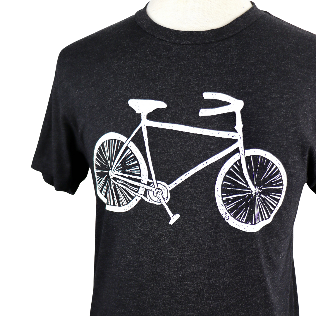 Bike Unisex Triblend Tee in Charcoal