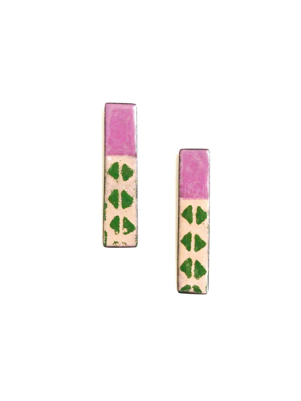 Colorful Enamel Earrings