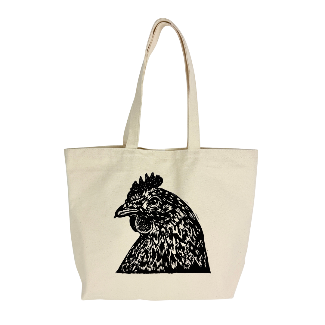 Pretty Chicken Large Tote Bag