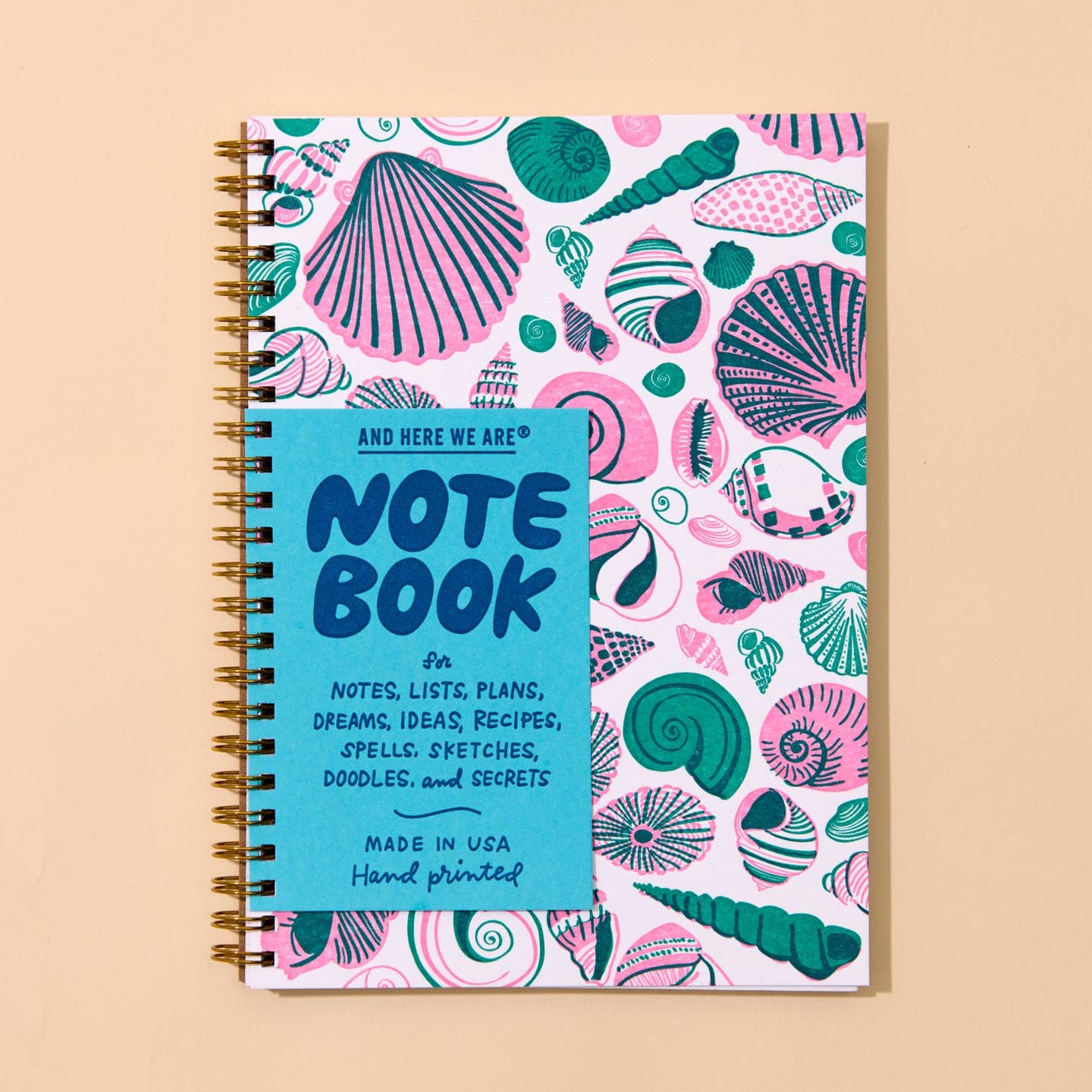 Letterpress Spiral Notebooks and Notepads