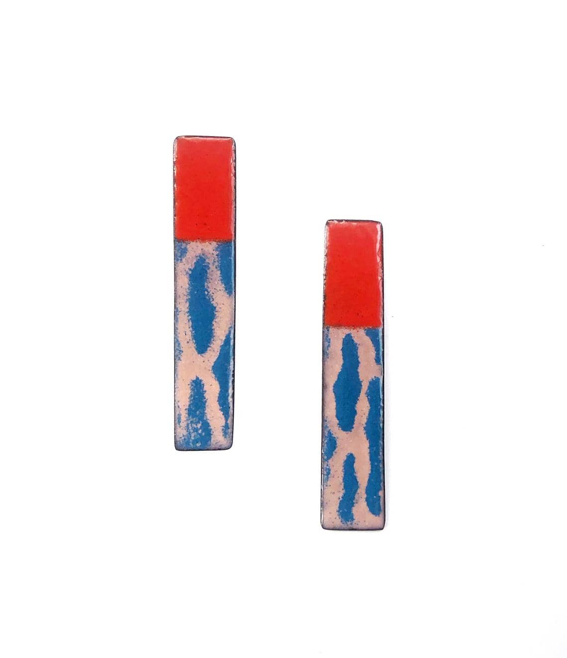 Colorful Enamel Earrings