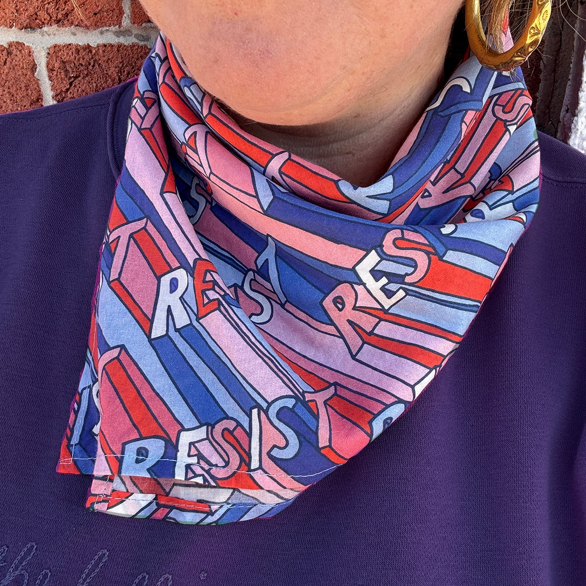 Colorful Screen Printed Bandanas