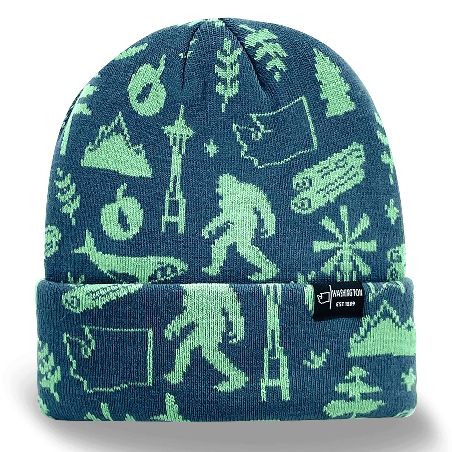 Bright Patterned Cuff Beanies