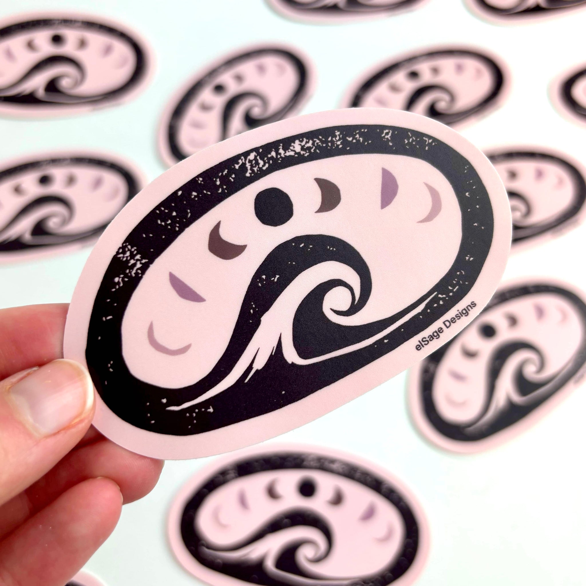 Moon Wave Sticker
