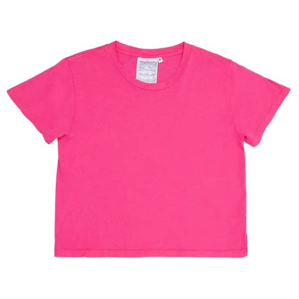 Pink t-shirt on a white background