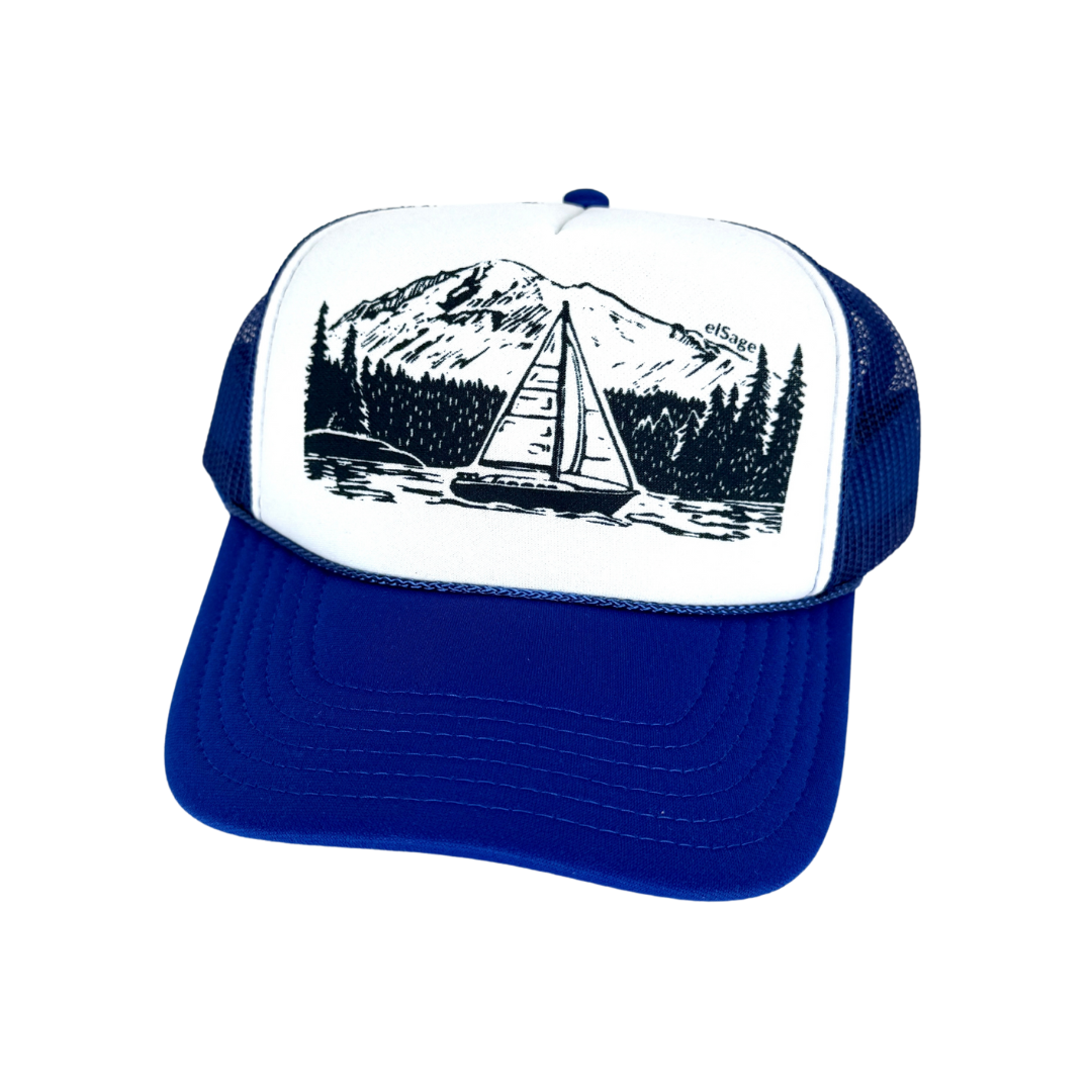 PNW Sailboat Foam Trucker Hat