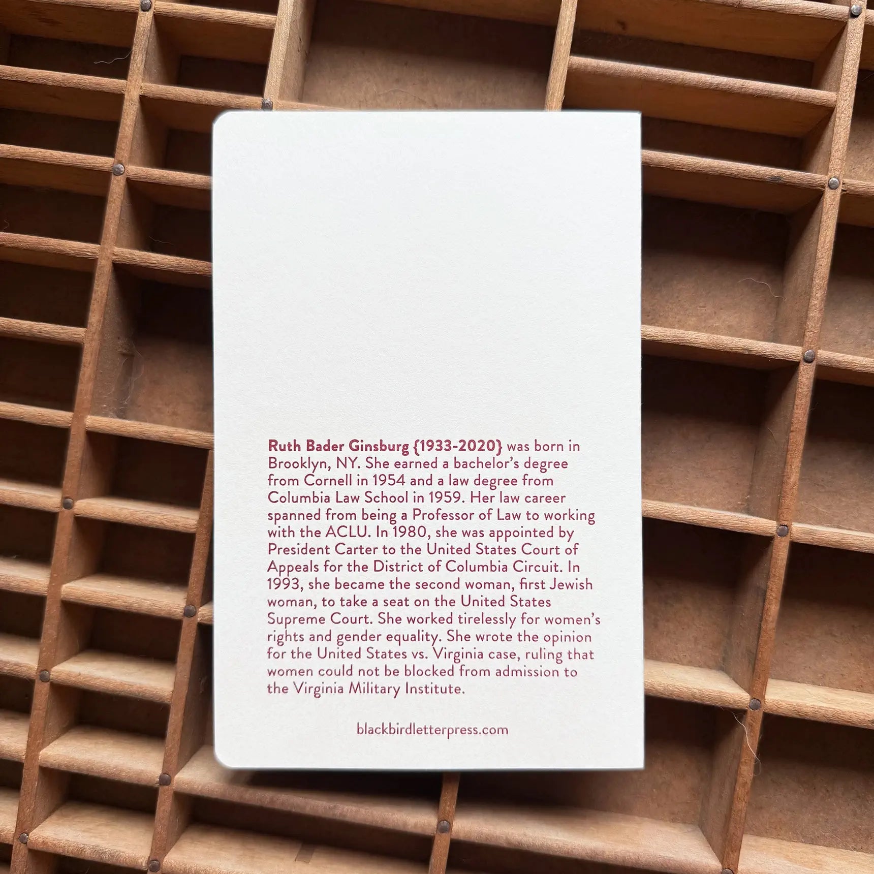 Iconic Women Letterpress Notebooks
