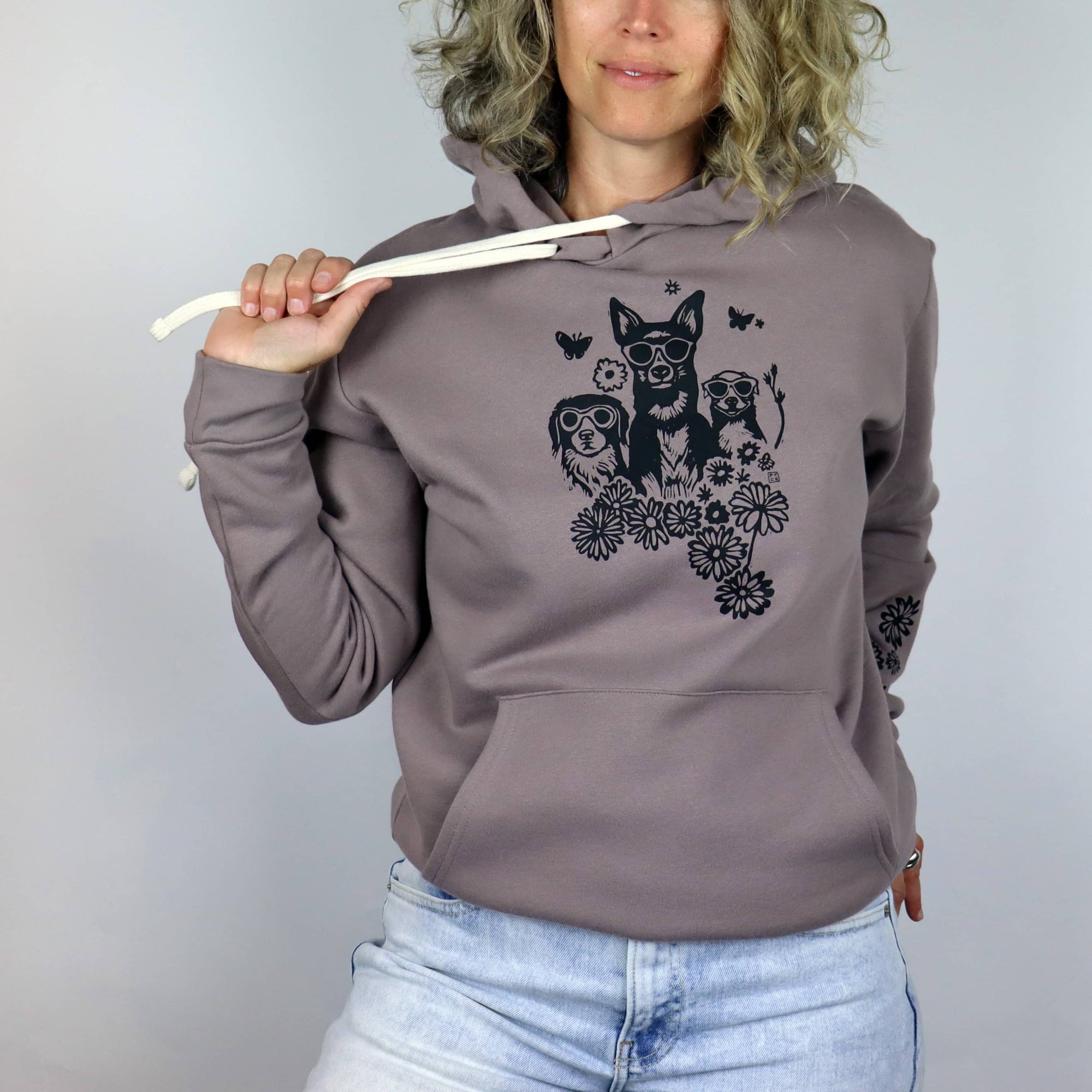 Squad Unisex Pullover Hoodie in Dusty Purple