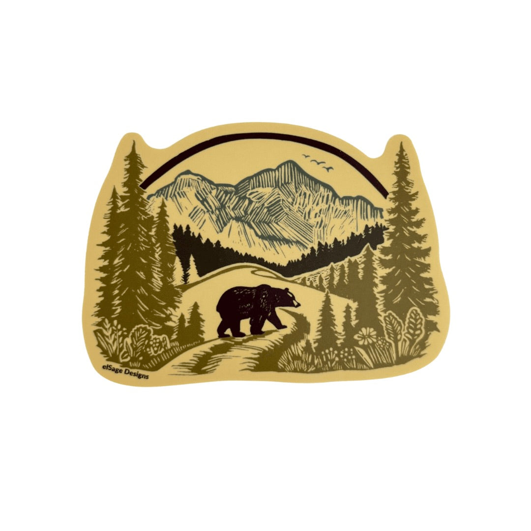 Wilderness Bear Sticker