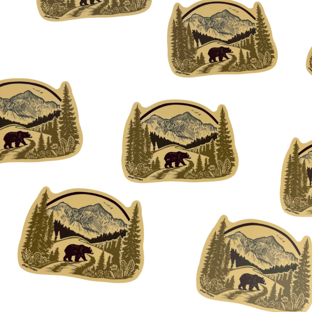 Wilderness Bear Sticker