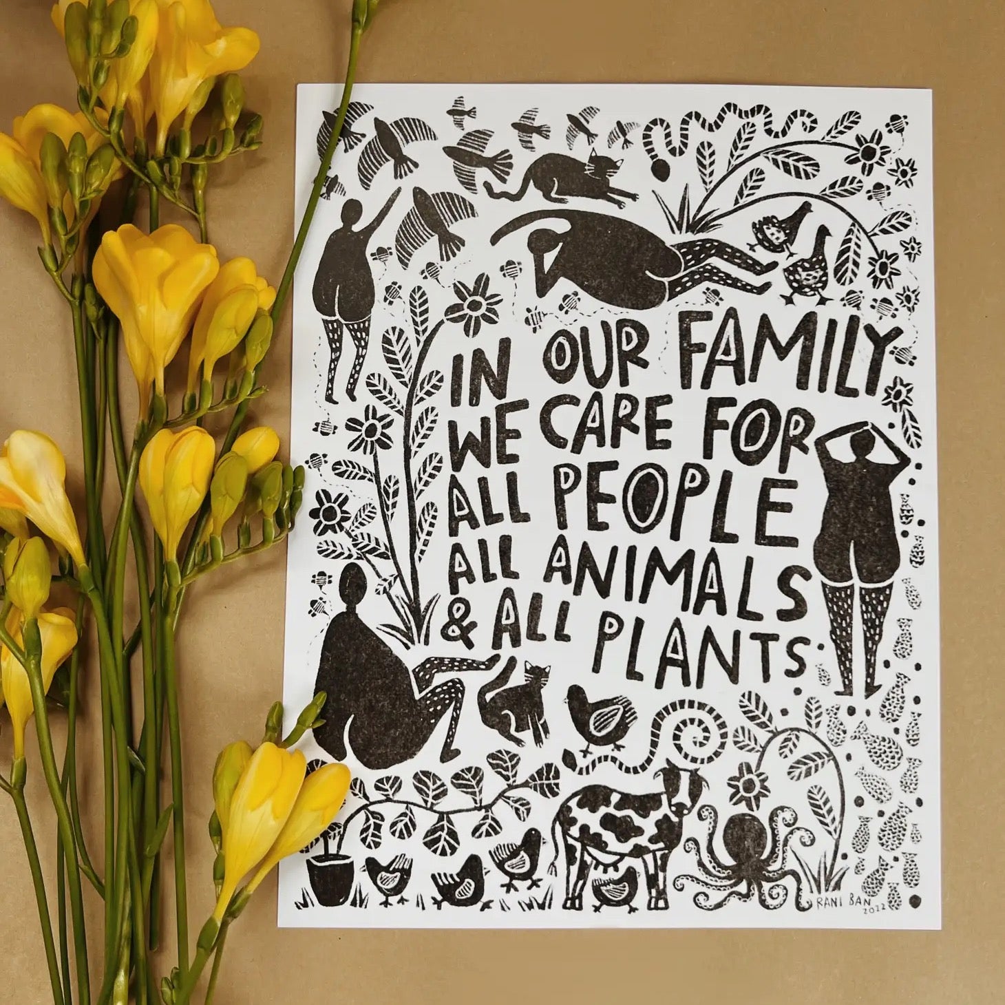 Our Family Print by Rani Ban Co.