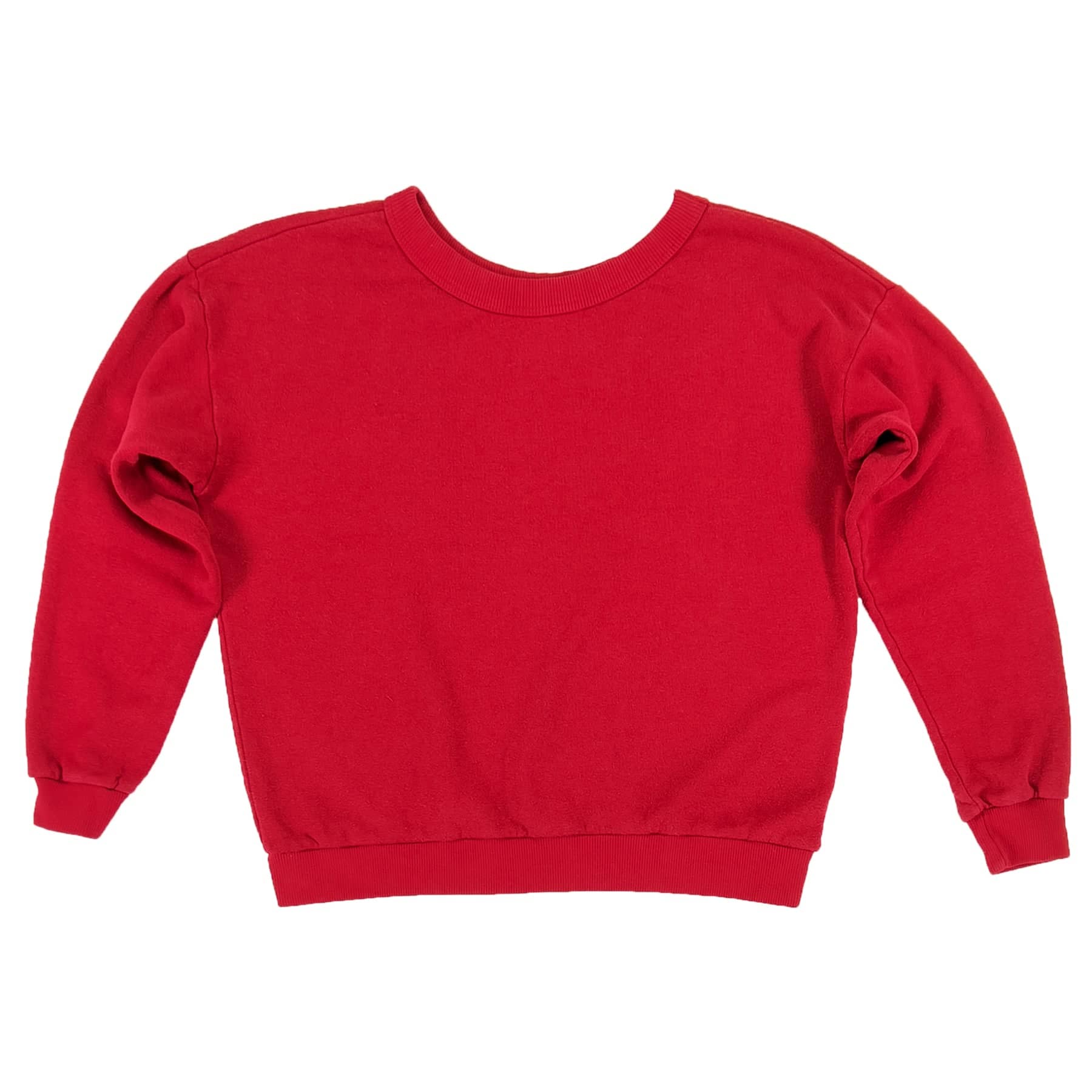 Crux Cropped Feminine Fit Sweatshirt in Cherry Red by Jungmaven