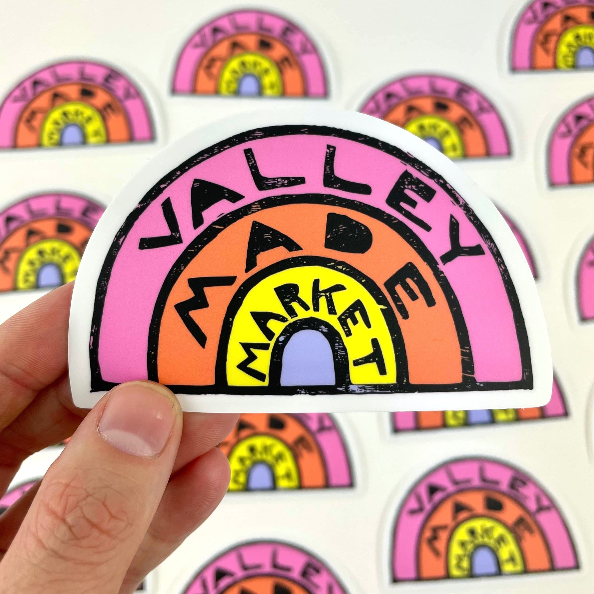 Valley Made Market Sticker