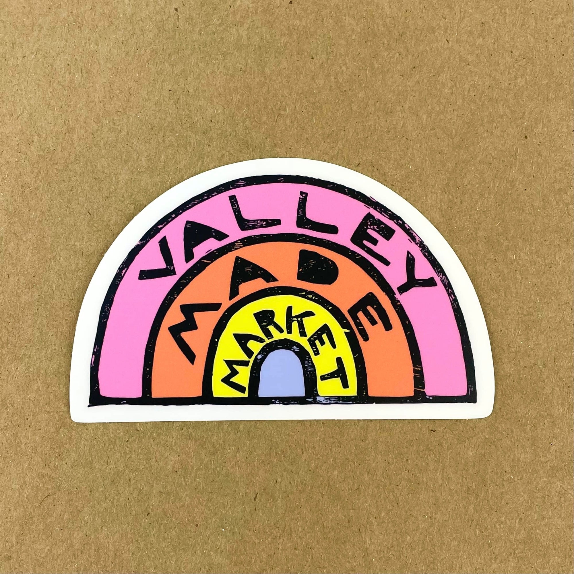 Valley Made Market Sticker