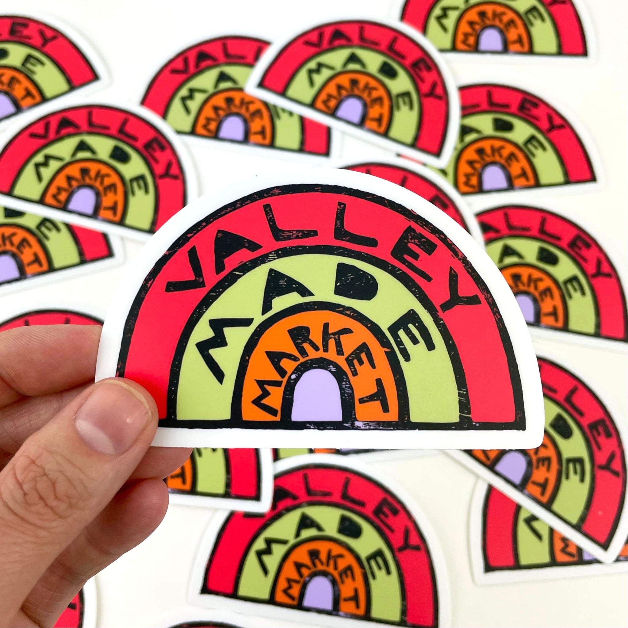 Valley Made Market Sticker