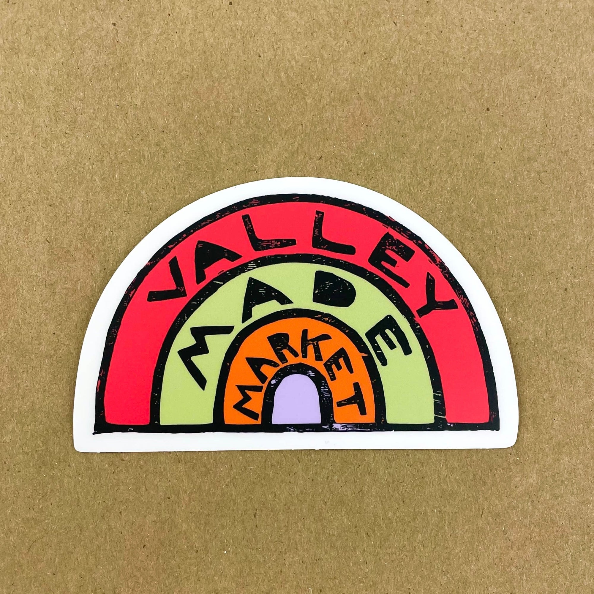 Valley Made Market Sticker